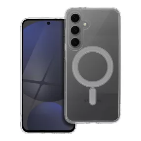   Samsung Galaxy S24 FE 5G hátlaptok, telefon tok, MagSafe kompatibilis, átlátszó, Mag Cover