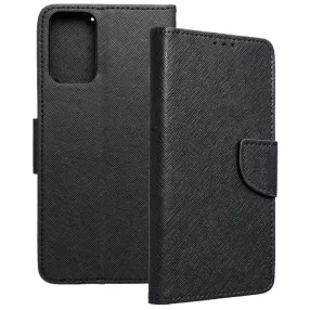   Motorola Moto G35 5G könyvtok, fliptok, telefon tok, bankkártyatartós, mágneszáras, fekete, Fancy