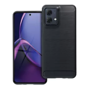   Motorola Moto G55 5G szilikon tok, hátlaptok, telefon tok, karbon mintás, fekete, Carbon case