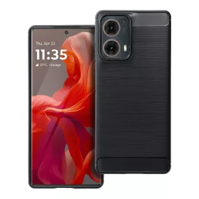   Motorola Moto G85 5G szilikon tok, hátlaptok, telefon tok, karbon mintás, fekete, Carbon case