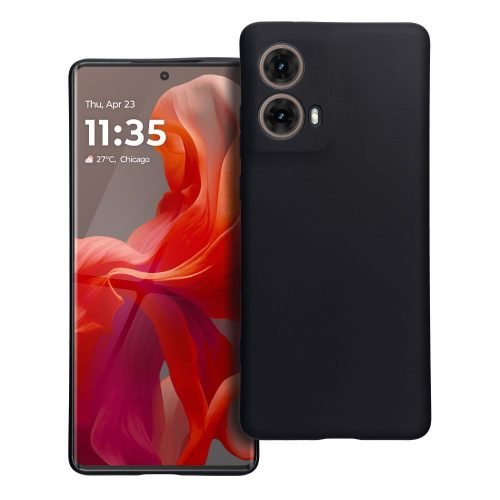 Motorola Moto G85 5G szilikon tok, telefon tok, hátlaptok, matt, fekete, Matt case