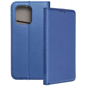   Motorola Edge 50 Neo 5G / Edge 60 Neo 5G könyvtok, fliptok, telefon tok, bankkártyatartós, mágneszáras, sötétkék, Smart Case book