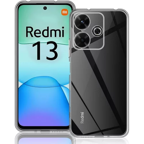 Xiaomi Redmi 13 4G / Poco M6 4G szilikon tok, hátlaptok, telefon tok, vastag, átlátszó, kamera védelemmel, 2mm, Clear case