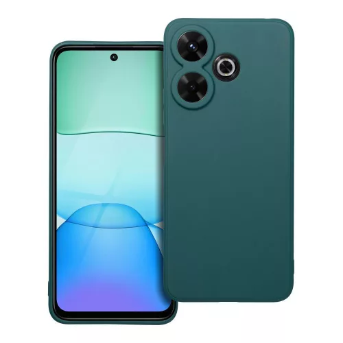 Xiaomi Redmi 13 4G / Poco M6 4G szilikon tok, telefon tok, hátlaptok, matt, zöld, Matt case
