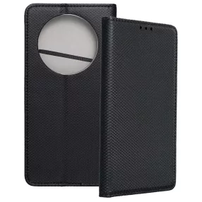   Xiaomi Redmi 14C / Redmi A4 / Poco C75 könyvtok, fliptok, telefon tok, bankkártyatartós, mágneszáras, fekete, Smart Case book