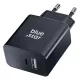 25W USB-C PD + USB-A gyorstöltő hálózati adapter telefon töltő, Bluestar TFB-TC-25WPD