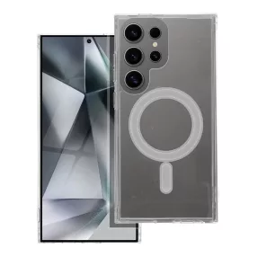   Samsung Galaxy S25 Ultra 5G hátlaptok, telefon tok, MagSafe kompatibilis, átlátszó, Mag Cover