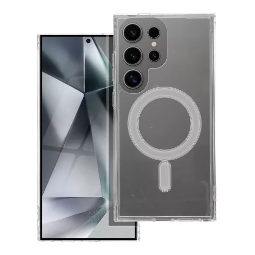 Samsung Galaxy S25 Ultra 5G hátlaptok, telefon tok, MagSafe kompatibilis, átlátszó, Mag Cover
