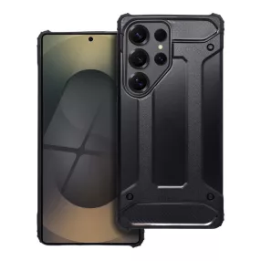   Samsung Galaxy S25 Ultra 5G hátlap tok, telefon tok, ütésálló, fekete, Armor