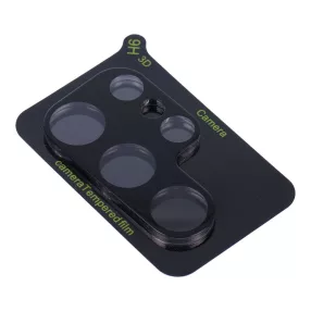   Samsung Galaxy S25 Ultra 5G üvegfólia, tempered glass, edzett, 3D, kamera védő, lencsevédő, fekete