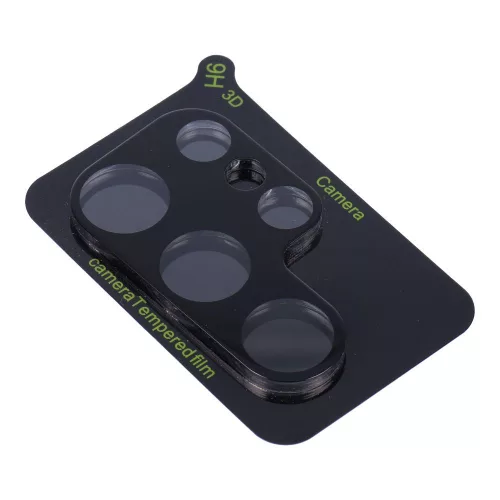 Samsung Galaxy S25 Ultra 5G üvegfólia, tempered glass, edzett, 3D, kamera védő, lencsevédő, fekete