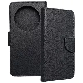   Xiaomi Redmi 14C / Redmi A4 / Poco C75 könyvtok, fliptok, telefon tok, bankkártyatartós, mágneszáras, fekete, Fancy