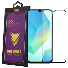   Samsung Galaxy A16 4G / 5G üvegfólia – 9H edzett, teljes képernyős, fekete keretes, OG Premium