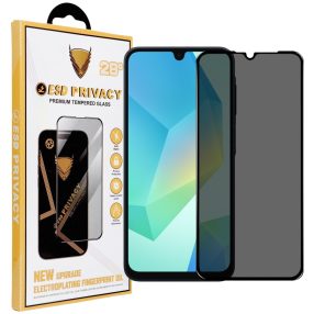   Samsung Galaxy A17 4G / A17 5G / A16 4G / A16 5G Privacy üvegfólia – betekintésvédő 9H edzett kijelzővédő, fekete keretes tempered glass, OG Premium