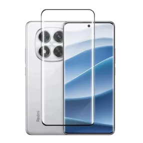   Xiaomi Redmi Note 14 Pro 4G / 5G / Poco X7 5G hajlított üvegfólia – 9H edzett, teljes képernyős, fekete keretes, OG Prémium
