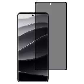   Xiaomi Redmi Note 14 Pro Plus 5G Privacy üvegfólia – betekintésvédő 9H edzett kijelzővédő, hajlított kijelzőre, fekete keretes 6D tempered glass, OG Premium