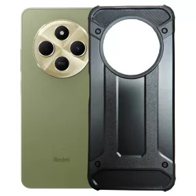   Xiaomi Redmi 14C / Redmi A4 / Poco C75 hátlap tok, telefon tok, ütésálló, fekete, Armor