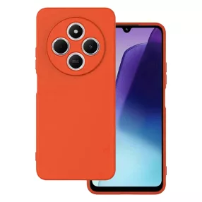   Xiaomi Redmi 14C / Redmi A4 / Poco C75 szilikon tok, hátlaptok, telefon tok, velúr belsővel, matt, barack színű, Silicone