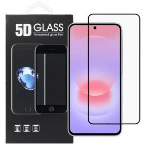   Samsung Galaxy A36 5G / A56 5G üvegfólia, tempered glass, előlapi, 5D, edzett, hajlított, fekete kerettel