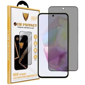   Samsung Galaxy A36 5G Privacy üvegfólia – betekintésvédő 9H edzett kijelzővédő, fekete keretes tempered glass, OG Premium