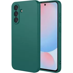   Samsung Galaxy A36 5G szilikon tok, telefon tok, hátlaptok, matt, zöld, Matt case