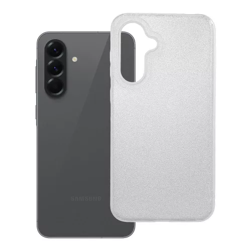 Samsung Galaxy A36 5G szilikon tok, hátlaptok, telefon tok, csillámos, ezüst, Shining Case