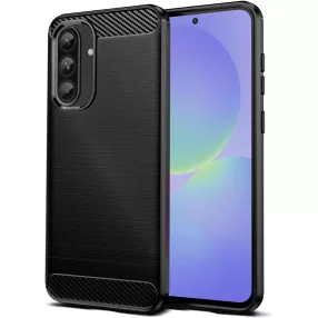   Samsung Galaxy A36 5G szilikon tok, hátlaptok, telefon tok, karbon mintás, fekete, Carbon case