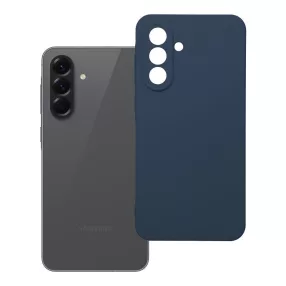   Samsung Galaxy A36 5G szilikon tok, hátlaptok, telefon tok, velúr belsővel, matt, kék, Silicone