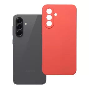   Samsung Galaxy A36 5G szilikon tok, hátlaptok, telefon tok, velúr belsővel, matt, barack színű, Silicone