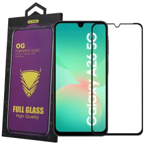   Samsung Galaxy A26 5G üvegfólia – 9H edzett, teljes képernyős, fekete keretes, OG Premium