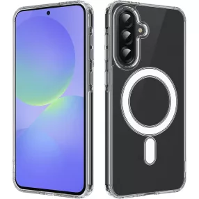   Samsung Galaxy A36 5G hátlaptok, telefon tok, átlátszó, mágneses tartóval kompatibilis, Mag Cover