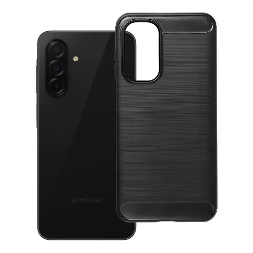 Samsung Galaxy A26 5G szilikon tok, hátlaptok, telefon tok, karbon mintás, fekete, Carbon case