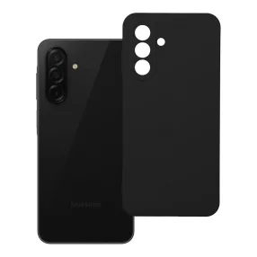   Samsung Galaxy A26 5G szilikon tok, hátlaptok, telefon tok, velúr belsővel, matt, fekete, Silicone