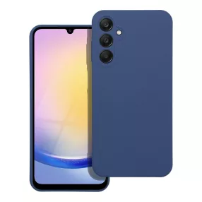   Samsung Galaxy A26 5G szilikon tok, hátlaptok, telefon tok, velúr belsővel, matt, kék, Silicone