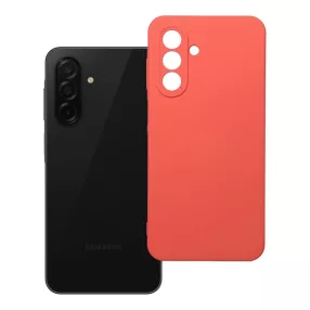   Samsung Galaxy A26 5G szilikon tok, hátlaptok, telefon tok, velúr belsővel, matt, barack színű, Silicone