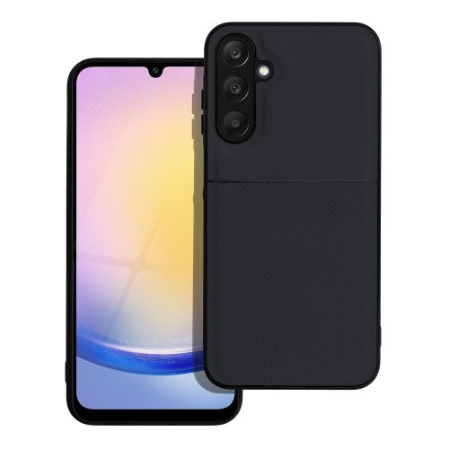 Samsung Galaxy A26 5G hátlap tok, telefon tok, stílusos, prémium, fekete, Noble Case