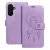 Samsung Galaxy A26 5G könyvtok, fliptok, telefon tok, mágneszáras, bankkártyatartós, álomfogó mintás, lila, Forcell Mezzo