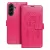 Samsung Galaxy A56 5G könyvtok, fliptok, telefon tok, mágneszáras, bankkártyatartós, álomfogó mintás, magenta, Forcell Mezzo
