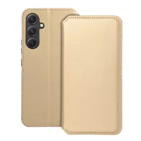   Samsung Galaxy A26 5G könyvtok, fliptok, telefon tok, bankkártyatartós, mágneszáras, arany, Dual Pocket