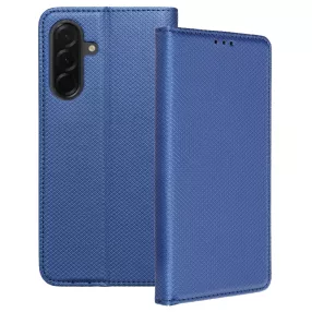   Samsung Galaxy A26 5G könyvtok, fliptok, telefon tok, bankkártyatartós, mágneszáras, sötétkék, Smart Case book