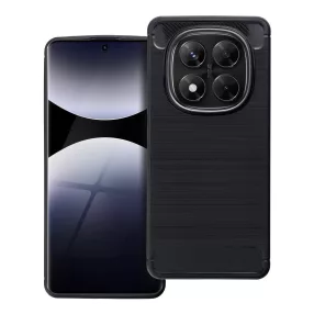   Xiaomi Redmi Note 14 Pro 5G / Redmi Note 14 Pro Plus 5G szilikon tok, hátlaptok, telefon tok, karbon mintás, fekete, Carbon case
