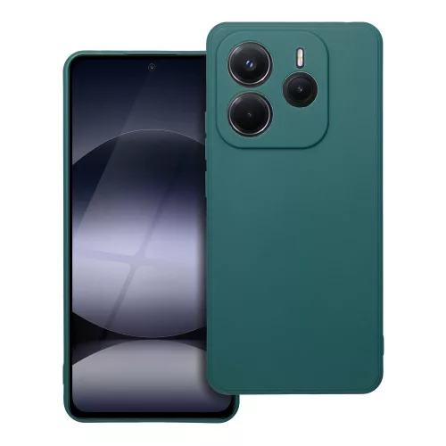 Xiaomi Redmi Note 14 5G szilikon tok, telefon tok, hátlaptok, matt, zöld, Matt case