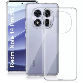   Xiaomi Redmi Note 14 Pro 5G / Redmi Note 14 Pro Plus 5G szilikon tok, hátlaptok, telefon tok, vékony, átlátszó, 0.5mm