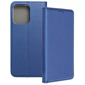   Motorola Moto G15 könyvtok, fliptok, telefon tok, bankkártyatartós, mágneszáras, sötétkék, Smart Case book