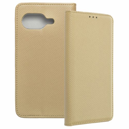 Google Pixel 9a 5G könyvtok, fliptok, telefon tok, bankkártyatartós, mágneszáras, arany, Smart Case book