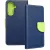 Samsung Galaxy A26 5G könyvtok, fliptok, telefon tok, bankkártyatartós, mágneszáras, sötétkék-zöld, Fancy
