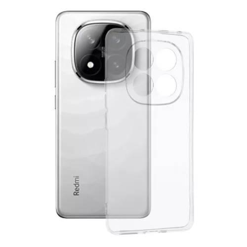 Xiaomi Poco X7 5G szilikon tok, hátlaptok, telefon tok, kamera védelemmel, átlátszó, 2mm, Clear