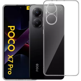   Xiaomi Poco X7 Pro 5G szilikon tok, hátlaptok, telefon tok, kamera védelemmel, átlátszó, 2mm, Clear