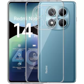   Xiaomi Redmi Note 14 Pro 4G szilikon tok, hátlaptok, telefon tok, kamera védelemmel, átlátszó, 2mm, Clear Case BOX