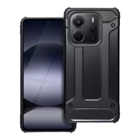  Xiaomi Redmi Note 14 4G hátlap tok, telefon tok, ütésálló, fekete, Armor